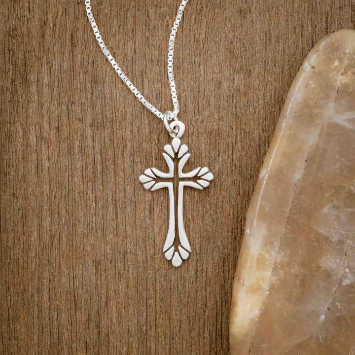 Claw Set Cross Necklace Sterling Silver | Say It With Diamonds –  SayItWithDiamonds.com