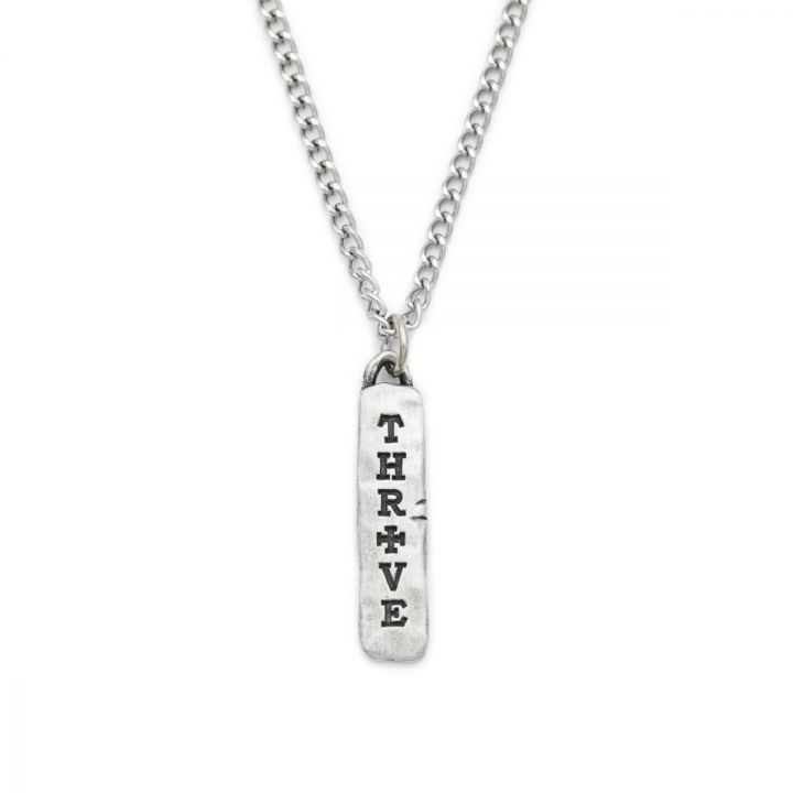 Thrive Tablet Necklace [Pewter] By Stephen David Leonard