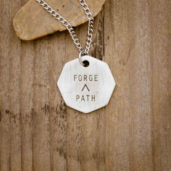 Forge a Path Hex Tag Necklace [Pewter]