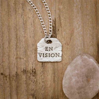 Envision Tag Necklace [Pewter]