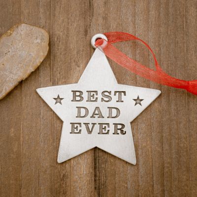 Best Dad Ornament [Pewter]