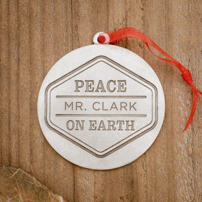 Peace on Earth Ornament [Pewter]