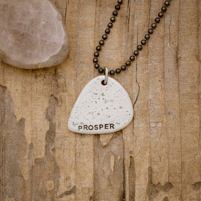 Gritty Music Pick Necklace [Sterling Silver]