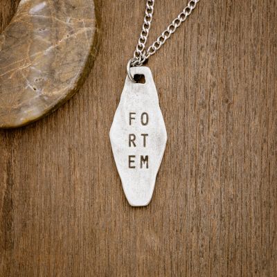 Fortem Identity Tag Necklace [Pewter]