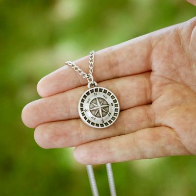 Guiding Compass Necklace [Pewter]