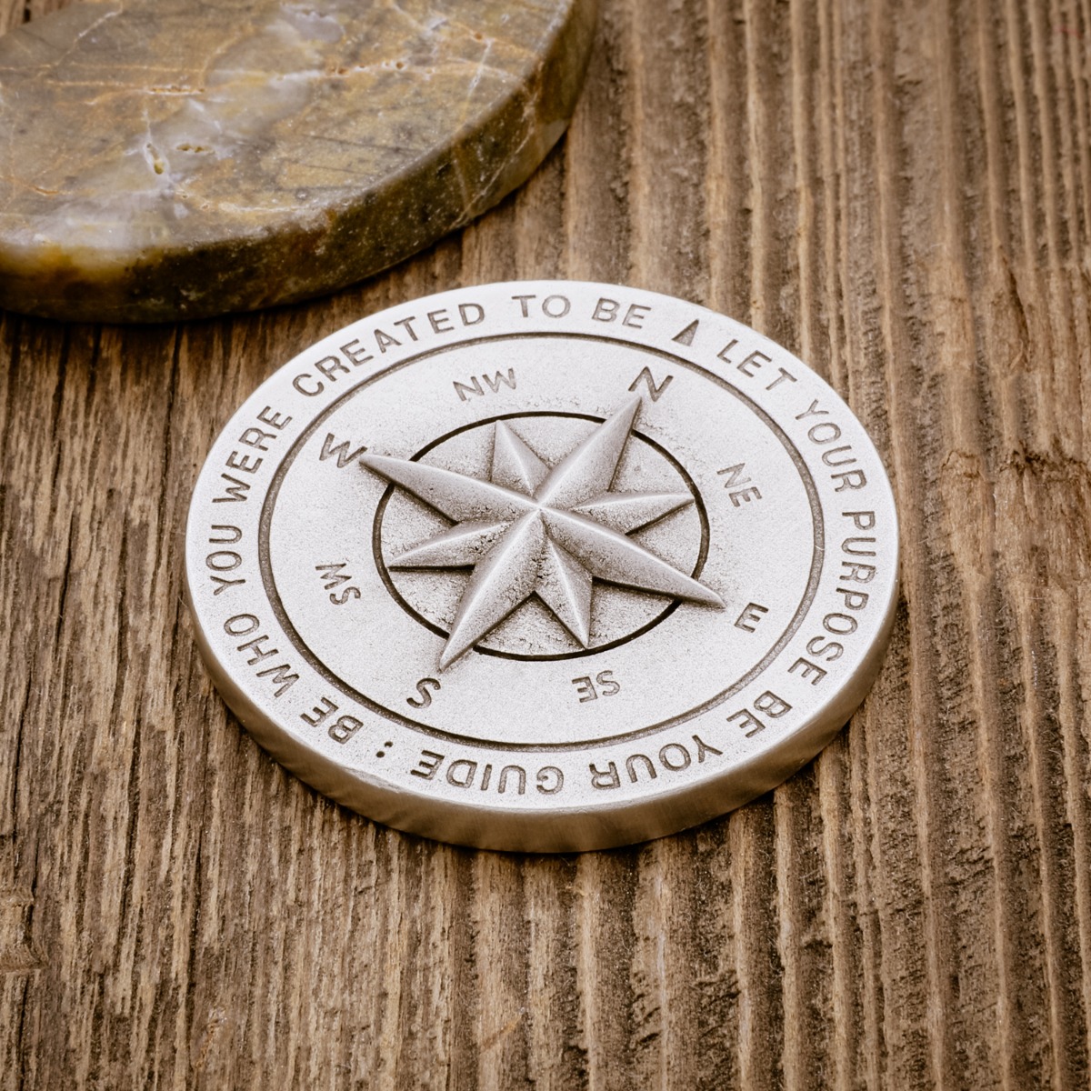 Image of Guiding Compass Paperweight [Pewter]