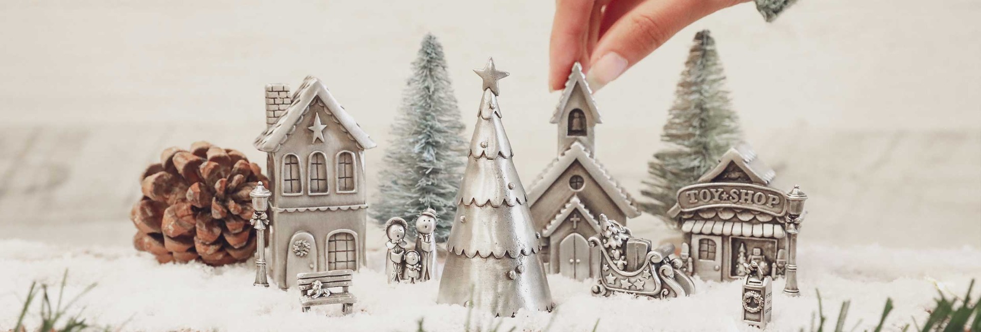Winter Wonderland Christmas Village Set by Lisa Leonard