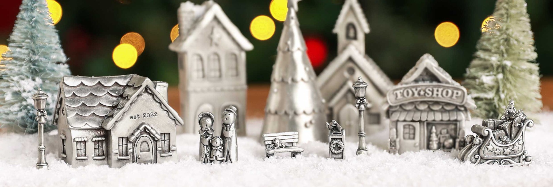 Winter Wonderland Christmas Village Set by Lisa Leonard